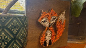Image of fox string art.