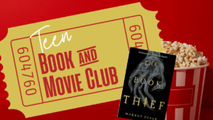 Name of program next to cover of The Book Thief.