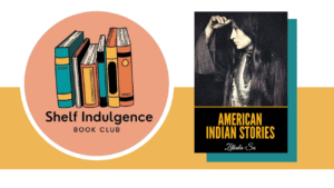 Book Club logo next to book cover of current title