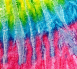 Tie dyed fabric